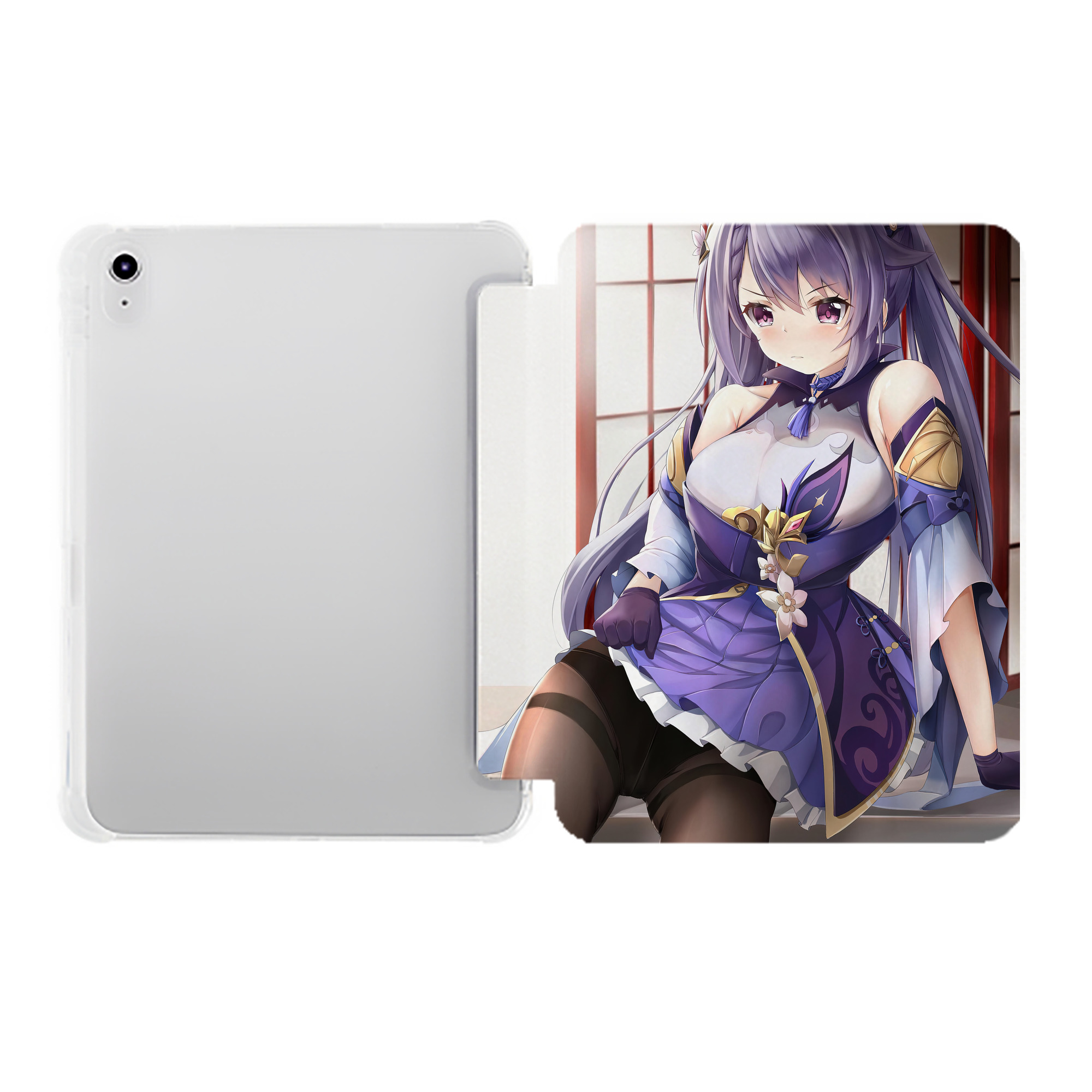 げんし神 genshin IPad ケース ペン収納付き 三つ折りスタンド PUレザー×シリコン 対応機種9.5/10.5/10.9インチ